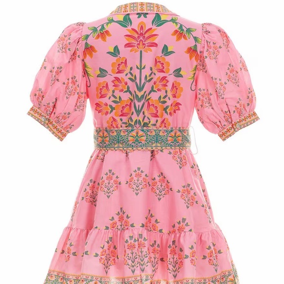 A Loves A Girls ❤️2XHOST PICK❤️ “Bubble Sleeve Floral Dress in pink" NWT - Picture 2 of 9